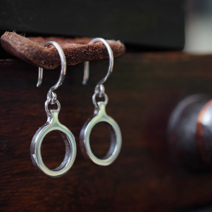 Oval Drop Earrings