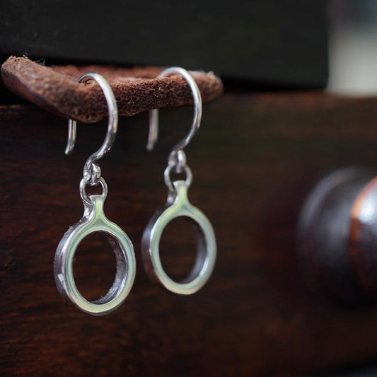 Oval Drop Earrings
