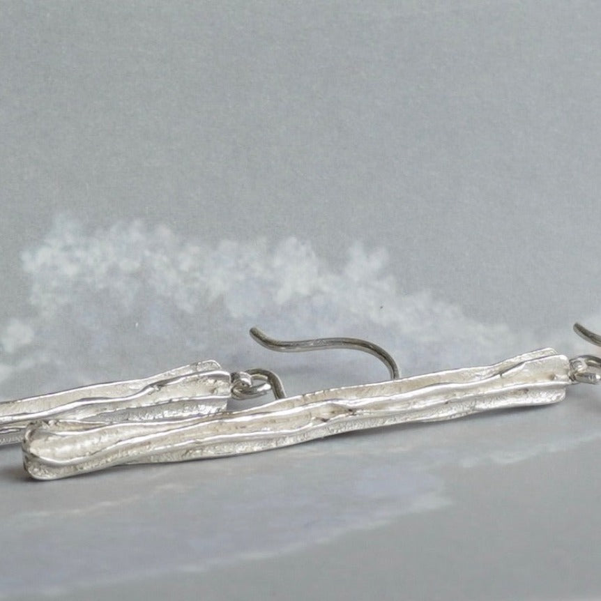 Octave Stem Long Drop Earrings