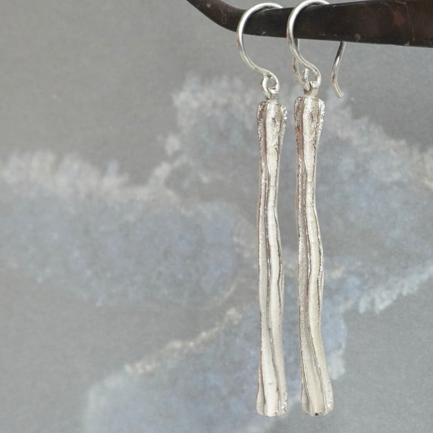 Octave Stem Long Drop Earrings