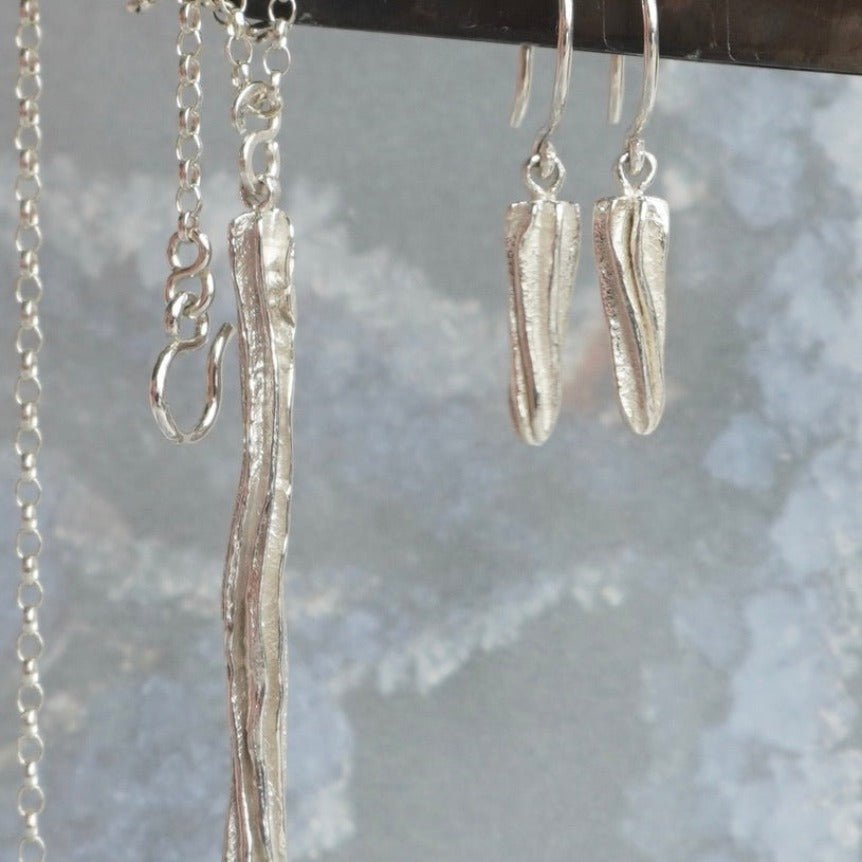 Octave Stem Short Drop Earrings